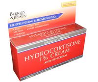 Berkley and Jensen Maximum Strength Hydrocortisone 1 % Anti Itch Cream 2 Ounce Tube (Pack of 2)