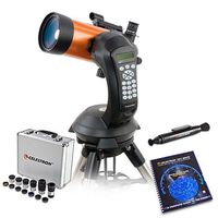 Celestron 11049 Bundle 4-inch Maksutov-Cassegrain Telescope with Skymaps, Optics Cleaning Tool and Eyepiece & Filter Kit