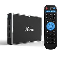 Android 9.0 TV Box,Smart Media Player 4+64GB HD TV Box with Remote,Support 4K/6K/3D 2.4&5 GHz WiFi/BT 4.0/3 USB Port Android Box