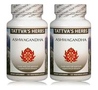 Organic Ashwagandha Holistic Extract - Adrenal Support, Stress Relief, Sleep Aid - Non GMO Nutritional Supplement 240 Vcaps - 2 Month Supply from Tattva's Herbs