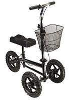 Azoob All Terrain Steerable Knee Walker Knee Scooter Crutches Alternative Super Duty 12" Pneumatic Wheels
