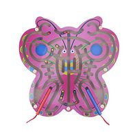 Kids Magnetic Maze Toys, Children Wooden Round Magnetic Maze Toy Kids Wooden Puzzle Game Toy Kids Early Educational Learning Toys Wooden Game Intellectual Jigsaw Block Board(A01)