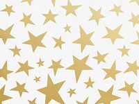 Golden Stars Design Print Gift Grade Tissue Paper Sheets - 15" x 20" Package Amount (5)