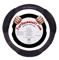 Steering Wheel Cover by Just Squeeze It Will Help With Carpal Tunnel Syndrome Symptoms Rheumatoid Arthritis Relief Hand-Wrist Dexterity And Physical Therapy - Improve Grip Strength & Forearm Strength