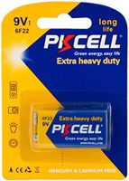 PKCELL Heavy Duty 9V Battery - Pack of 24