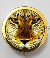 BlackKey Animal Leopard 3-Compartment Decorative Pocket Gift Box Case Organizer for Pill, Color 2 -1806