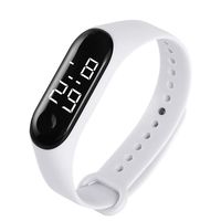 FIZILI Boys Watch LED Sport Digital Touch Screen Outdoor Black Watches Boys Girls Men Women Gift Dress Watch New White (White Light)