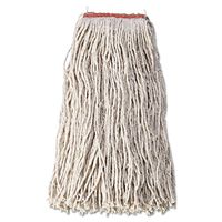 Rubbermaid Commercial Non-Launderable Cotton/Synthetic Cut-End Wet Mop Heads RCP F518-12 WHI