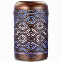 Ultrasonic Essential Oil Diffuser, ARVIDSSON 260ml Metal Aromatherapy Diffusers for Essential Oils, 7 Colors Changing Light & Whisper-quiet, Best Gift Idea