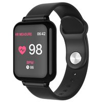 Highpot Bluetooth Smart Watch with Fitness Tracker with Heart Rate& Sleep Monitor, Waterproof Smartwatch with Blood Pressure for Android and iOS (Black)
