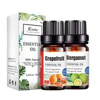Huaa Essential Oils Gift, 20 Pure Essential Oils Gift for Diffuser, Humidifier, Massage, Aromatherapy, Skin & Hair Care (Grapefruit+Bergamot)