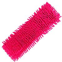 Mop Replacement Heads,Fullfun Dual Action Chenille Flip Mop Damp (Red)