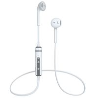 LBell Wireless Headphones V4.1 Wireless Stereo Earbuds Built-in Noise Cancellation Stereo Bluetooth Headphones with Mic Compatible for Android (White)