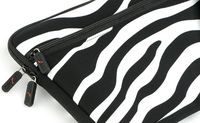 - ZEBRA Sleeve Case for Toshiba NB505-N508BN 10.1-Inch Netbook {+ 1pc name tag} Safari Black and White Sleeve EXOTIC