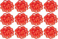 PMU Gift Bows Confetti, Medium, Orange (12/Pkg) Pkg/1