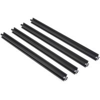 Iverntech 4pcs 300mm 1515 European Standard Anodized Linear Rail Aluminum Profile Extrusion for DIY 3D Printer