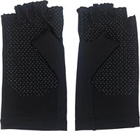 Protexgloves Grip Short Fingerless (Black, Large)