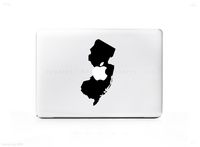 New Jersey NJ Outline Silhouette Sticker Decal For MacBook Pro