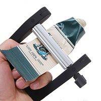 YDJ Toothpaste Squeezer Hair Color Cream Squeezer/Dispenser, Paste Extrusion Tool for Manual Paint Oil Cosmetics(Black)