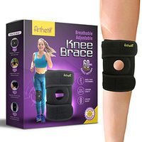 Arthetik Knee Brace, Relieves and Supports Meniscus Tear, Arthritis, PCL, ACL, LCL, MCL, Tendinitis Pain, Running, Sports Play, Open Patella Dual Stabilizers, Neoprene Brace, Large/XXL