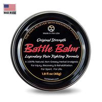 Battle Balm Original Strength Pain Relief Cream (1.9-Ounce) - All-Natural and Organic Topical Analgesic for Arthritis, Muscle Soreness, Sprains, Strains, Bruises and More. Professionally Approved.