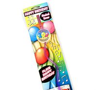 Happy Birthday Musical Straw | Plays Happy Birthday Music When Sipped From! Reusable Novelty Straw - Colours Sent At Random