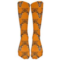 Egg Egg Cool Deer Head Fashion Creative Stocking Socks Athletic Crew Socks
