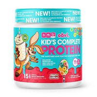 Obvi Kid's Complete Protein, High Protein, Gluten Free, Non GMO, 18 Vitamins & Minerals, Made in USA (Fruity Cereal)
