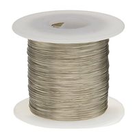Remington Industries 30TCW250 Tinned Copper Wire, Buss Wire, 30 AWG, 250' Length, 0.0100" Diameter, Silver, Bus Bar Wire