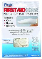 Flents Finger Cots Latex Assorted 36 Count (4 Pack)