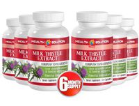 Milk Thistle Artichoke Dandelion - Milk Thistle Seed Extract - Strengthen Digestive System (6 Bottles)