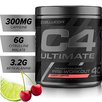 C4 Ultimate Pre Workout Powder Cherry Limeade | Sugar Free Preworkout Energy Supplement for Men & Women | 300mg Caffeine + Beta Alanine + Creatine | 40 Servings