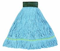 Wilen A02602, J W Atomic Loop Wet Mop, Medium, 5" Mesh Band, Blue (Case of 12)