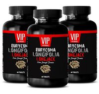 Ginseng Capsules - EURYCOMA LONGIFOLIA - Testosterone Booster for Men (3 Bottles - 180 Capsules)