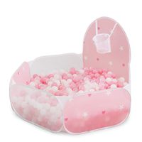 PlayMaty Ball Pit Play Tent with Basketball Hoop for Kids Toddlers Outdoor Indoor Play 4 Ft/120CM (Balls Not Included)