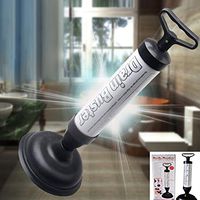 BeesClover Air-Pressure Type Toilet Dredging Device Drain Sink Pipe Clog Remover Bathroom Kitchen Cleaner Tool