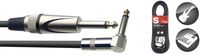Stagg 20ft. S-Series, phone-plug/angled phone-plug, deluxe Instrument cable