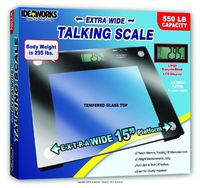 JIIJB5824EA - Talking Scale, 15 x 12 x 1 Platform, 550 lb. Weight Capacity