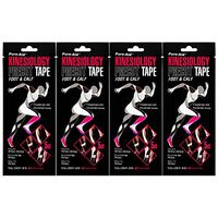 Pure-Aid Kinesiology Precut Tape Foot & Calf(4 Pack)