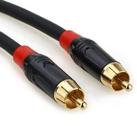 SUNIY Subwoofer Cable (6 FT), [24K Gold Plated | Dual Shielded] RCA Subwoofer Audio Cable Connector for Surround Sound/Dolby Digital/DTS - Male to Male