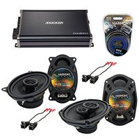 Compatible with Oldsmobile Cutlass Supreme 1995-1997 OEM Speaker Upgrade Harmony & CXA300.4 Amp (Renewed)