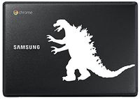 Godzilla(1) (White 5") Vinyl Decal Sticker for Car Automobile Window Wall Laptop Notebook Etc.... Any Smooth Surface Such As Windows Bumpers