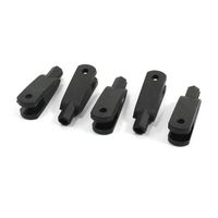 uxcell 5PCS RC Airplane Spare Parts Black Nylon Clevis M3 x 27mm