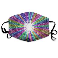 Face Mask Sparkle Rainbow Unique Cycling Half Face Earloop Dust Mask for Men