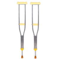 Lightweight Aluminum Alloy Underarm Crutches Telescopic Adjustable Height Non-Slip Shock Absorber Cane Walker for The Elderly 1 Pair (Size : 116~136cm)