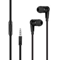 eVogue Premium Noise Cancelling Headphones with Precise Bass - HiFi Stereo Sound Output Wired Earbuds with Microphone - Lightweight Volume Control Compatible in Ear Earphones with 3.5 mm Jack