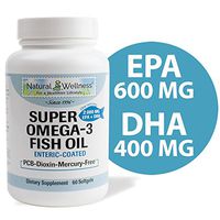 Natural Wellness - Super Omega 3 Fish Oil - 60 Enteric Coated Softgels