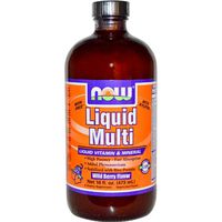 NOW FOODS Liquid Multi Berry Flavor, 16 Ounce