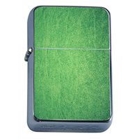 Green Abstract Flip Top Dual Torch Em2 Smoking Cigarette Silver Refillable Dual Flame