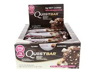 Quest Nutrition Rocky Road Protein Bar, High Protein, Low Carb, Gluten Free, Keto Friendly, 12 Count
